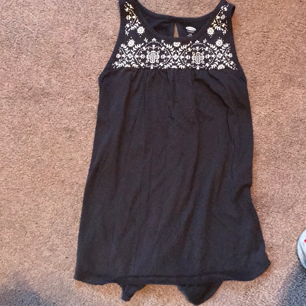 Kid’s Grey Floral Tank